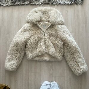 Cozy Cream Faux Fur Jacket
